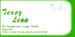 terez lepp business card